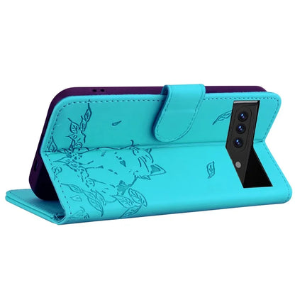 For Google Pixel 8 Pro Case Wallet Cat Pattern Imprinted Leather Phone Cover