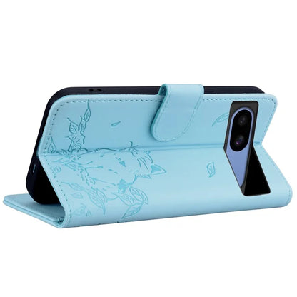 For Google Pixel 8a Case Wallet Cat Pattern Imprinted Leather Phone Cover