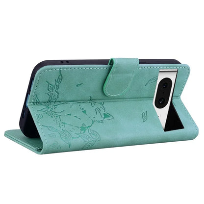 For Google Pixel 8 Case Wallet Cat Pattern Imprinted Leather Phone Cover