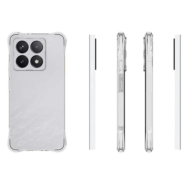 For Xiaomi 14T TPU Phone Case Non-Slip Transparent Mobile Phone Cover
