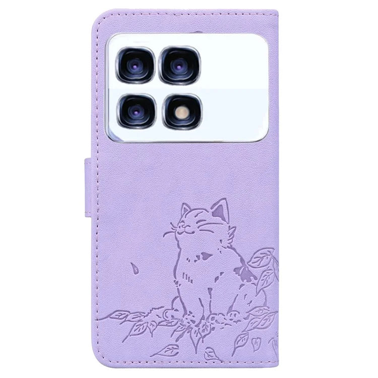 For Xiaomi Redmi K70 Ultra Case Wallet Cat Pattern Imprinted Leather Phone Cover