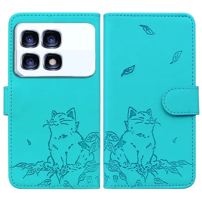 For Xiaomi Redmi K70 Ultra Case Wallet Cat Pattern Imprinted Leather Phone Cover