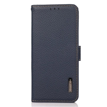 KHAZNEH For Samsung Galaxy M35 5G Phone Case Genuine Cow Leather Cover RFID Blocking