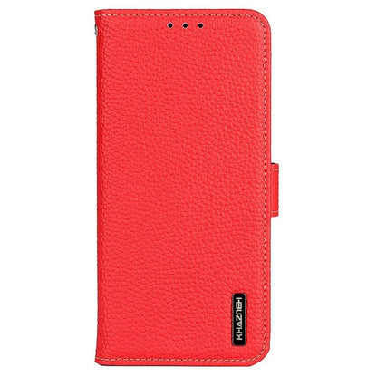 KHAZNEH For Samsung Galaxy M35 5G Phone Case Genuine Cow Leather Flip Cover