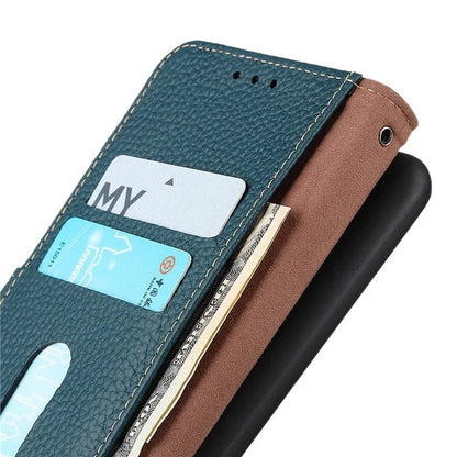 KHAZNEH For Samsung Galaxy M35 5G Phone Case Genuine Cow Leather Flip Cover