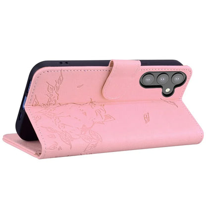 For Samsung Galaxy A16 5G Case Wallet Cat Pattern Imprinted Leather Phone Cover