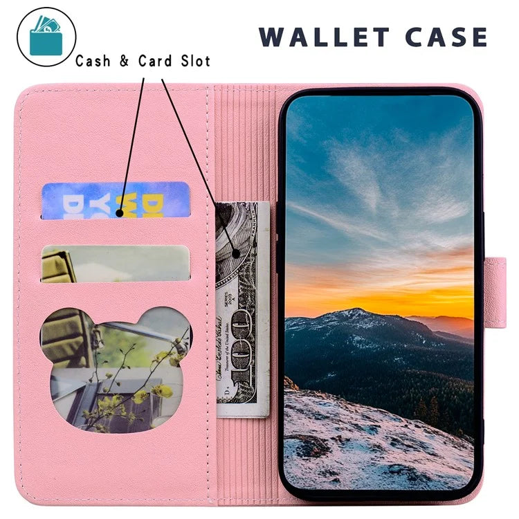 For Samsung Galaxy A54 5G Case Wallet Cat Pattern Imprinted Leather Phone Cover