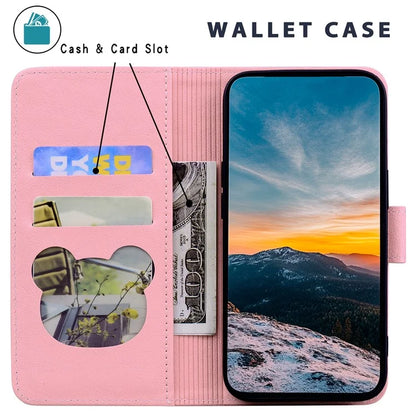 For Samsung Galaxy A54 5G Case Wallet Cat Pattern Imprinted Leather Phone Cover