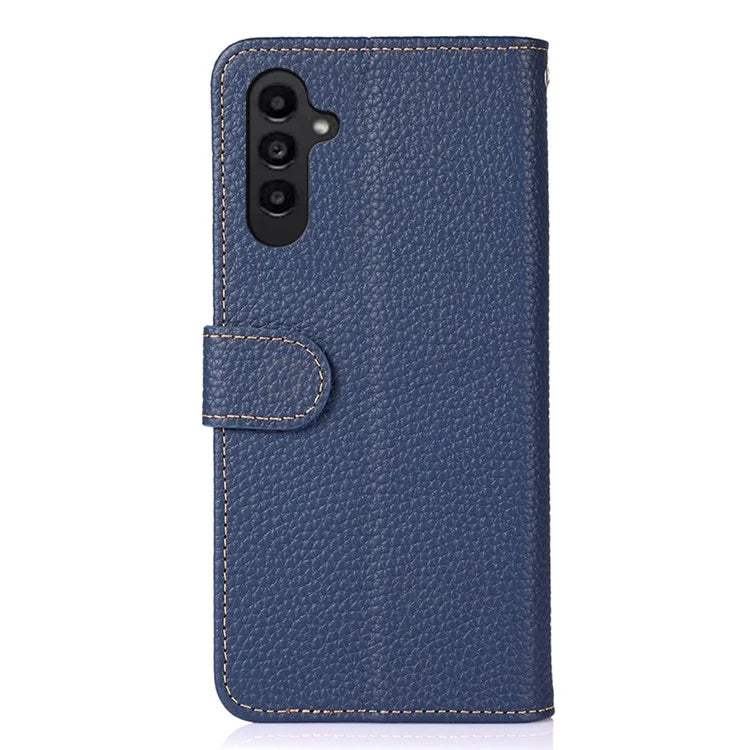 KHAZNEH For Samsung Galaxy A16 5G Phone Case Genuine Cow Leather Flip Cover