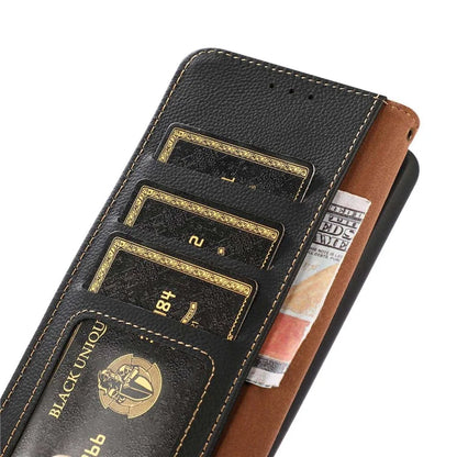 KHAZNEH For Samsung Galaxy A06 Case Genuine Cow Leather Wallet Phone Cover