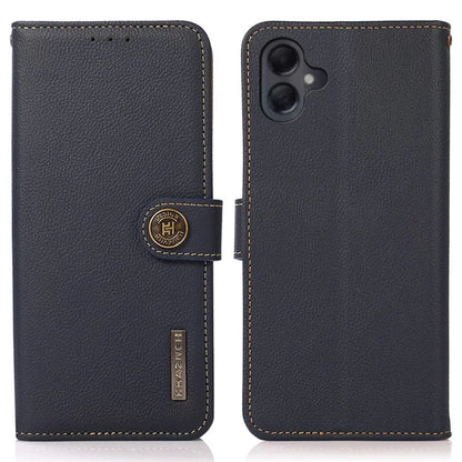 KHAZNEH For Samsung Galaxy A06 Case Genuine Cow Leather Wallet Phone Cover
