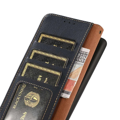 KHAZNEH For Samsung Galaxy A06 Case Genuine Cow Leather Wallet Phone Cover