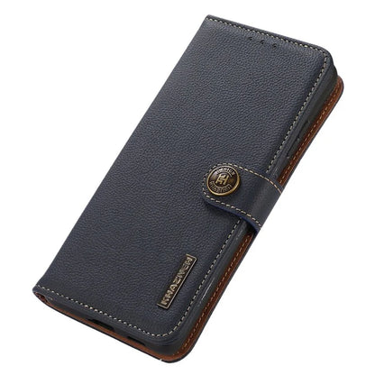 KHAZNEH For Samsung Galaxy A06 Case Genuine Cow Leather Wallet Phone Cover