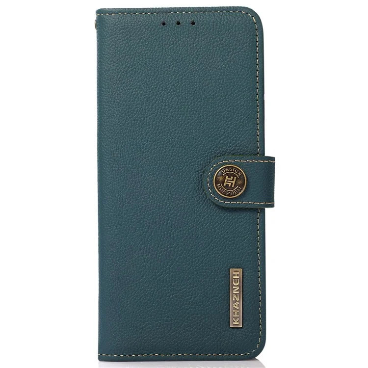 KHAZNEH For Samsung Galaxy A06 Case Genuine Cow Leather Wallet Phone Cover