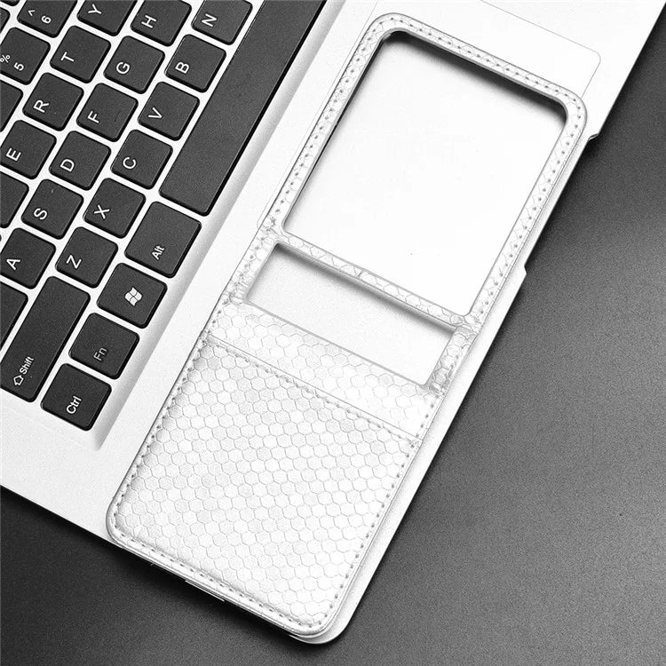 For Motorola Razr 50 Ultra 5G Phone Case with Card Holder Imprinted Dot Pattern Leather Phone Cover