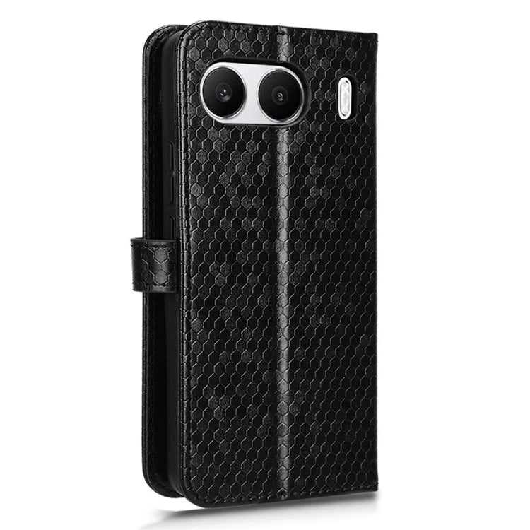 For OnePlus Nord 4 Wallet Case Dot Pattern Imprint PU Leather Phone Cover