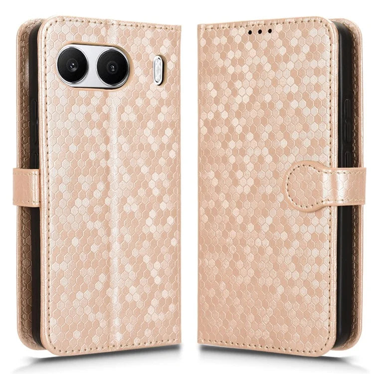 For OnePlus Nord 4 Wallet Case Dot Pattern Imprint PU Leather Phone Cover