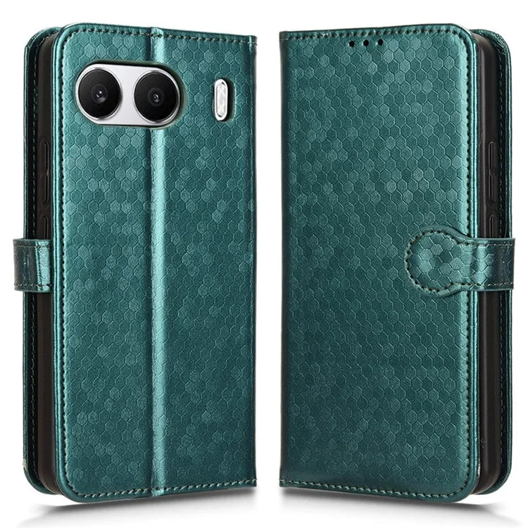 For OnePlus Nord 4 Wallet Case Dot Pattern Imprint PU Leather Phone Cover