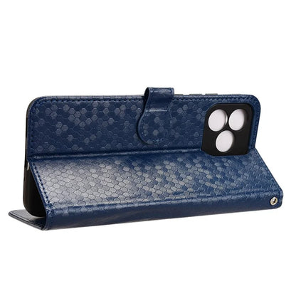 For Oukitel C53 Wallet Case Dot Pattern Imprint PU Leather Phone Cover