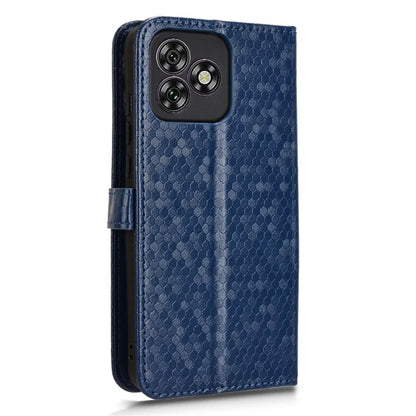 For Oukitel C53 Wallet Case Dot Pattern Imprint PU Leather Phone Cover