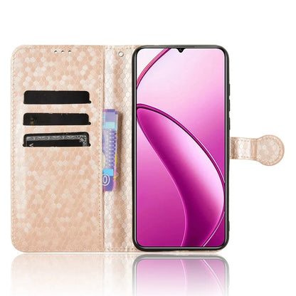 For Oukitel C53 Wallet Case Dot Pattern Imprint PU Leather Phone Cover