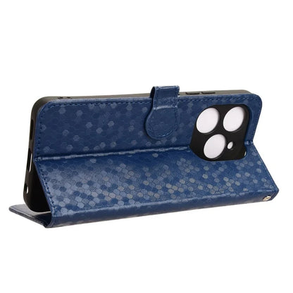 For Oukitel C50 Wallet Case Dot Pattern Imprint PU Leather Phone Cover