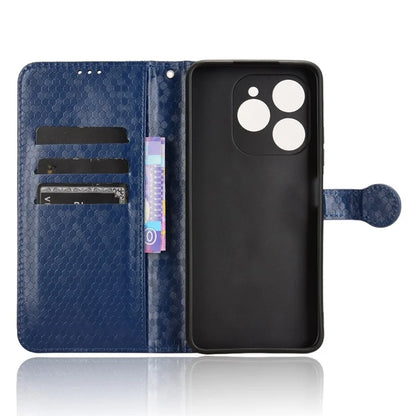 For Oukitel C50 Wallet Case Dot Pattern Imprint PU Leather Phone Cover