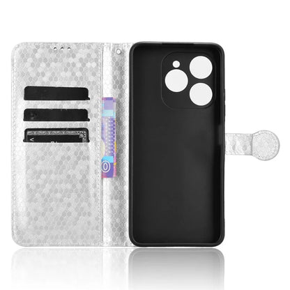 For Oukitel C50 Wallet Case Dot Pattern Imprint PU Leather Phone Cover