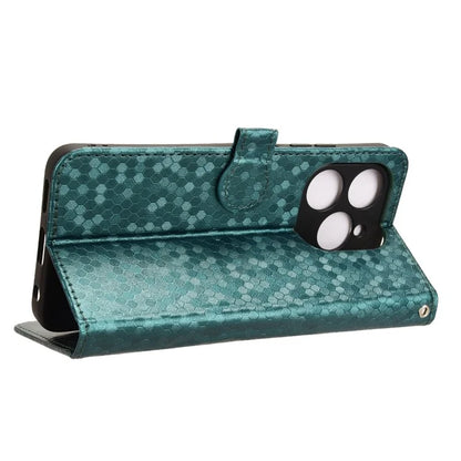 For Oukitel C50 Wallet Case Dot Pattern Imprint PU Leather Phone Cover