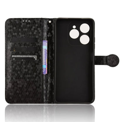 For Oukitel C50 Wallet Case Dot Pattern Imprint PU Leather Phone Cover