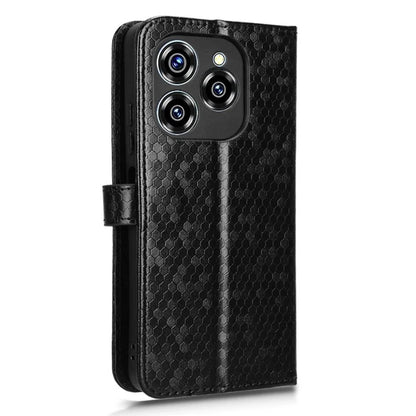 For Oukitel C50 Wallet Case Dot Pattern Imprint PU Leather Phone Cover