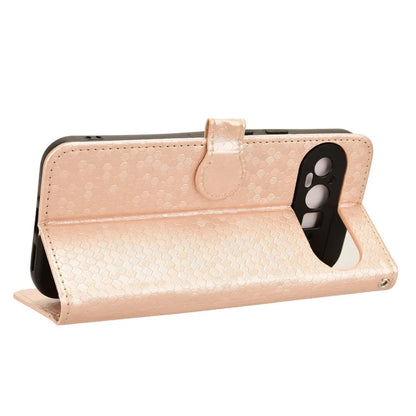 For Google Pixel 9 Pro XL Wallet Case Dot Pattern Imprint PU Leather Phone Cover