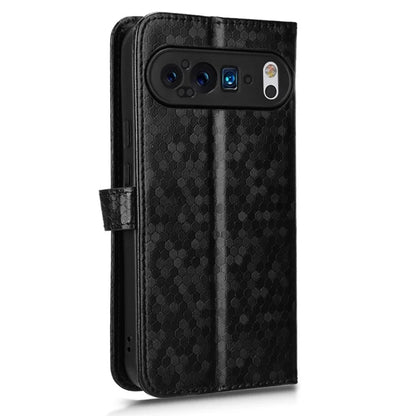 For Google Pixel 9 / 9 Pro Wallet Case Dot Pattern Imprint PU Leather Phone Cover