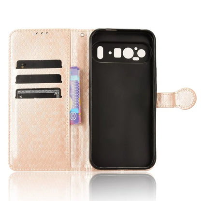 For Google Pixel 9 / 9 Pro Wallet Case Dot Pattern Imprint PU Leather Phone Cover