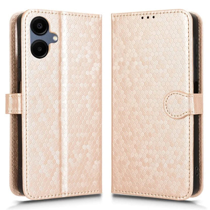 For Samsung Galaxy A06 Wallet Case Dot Pattern Imprint PU Leather Phone Cover