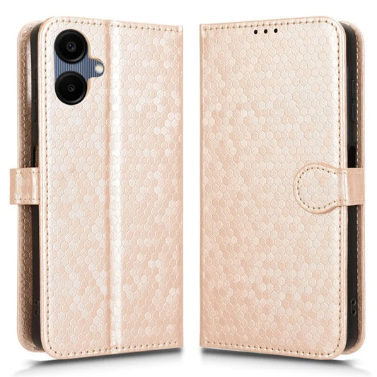 For Samsung Galaxy A06 Wallet Case Dot Pattern Imprint PU Leather Phone Cover