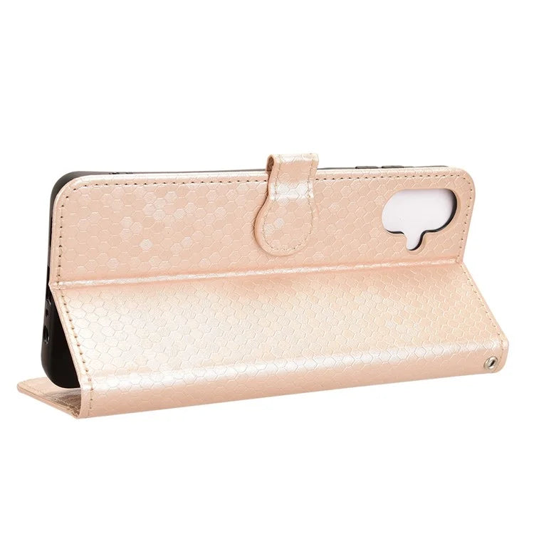 For Samsung Galaxy A06 Wallet Case Dot Pattern Imprint PU Leather Phone Cover