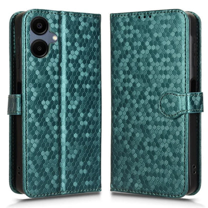For Samsung Galaxy A06 Wallet Case Dot Pattern Imprint PU Leather Phone Cover