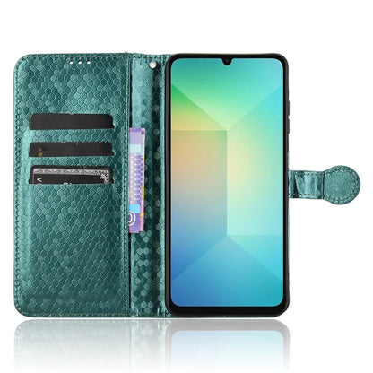 For Samsung Galaxy A06 Wallet Case Dot Pattern Imprint PU Leather Phone Cover