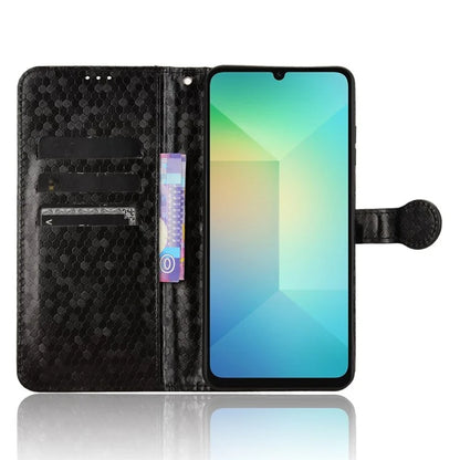 For Samsung Galaxy A06 Wallet Case Dot Pattern Imprint PU Leather Phone Cover