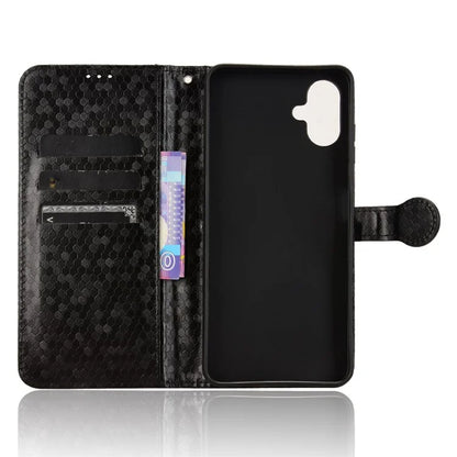 For Samsung Galaxy A06 Wallet Case Dot Pattern Imprint PU Leather Phone Cover