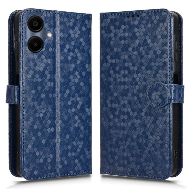 For Samsung Galaxy A06 Wallet Case Dot Pattern Imprint PU Leather Phone Cover