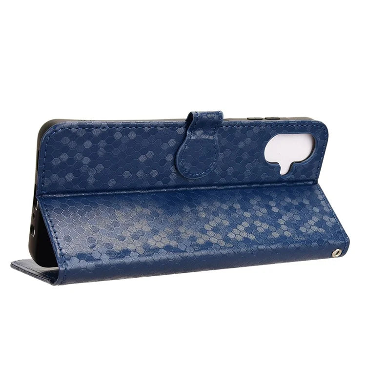 For Samsung Galaxy A06 Wallet Case Dot Pattern Imprint PU Leather Phone Cover