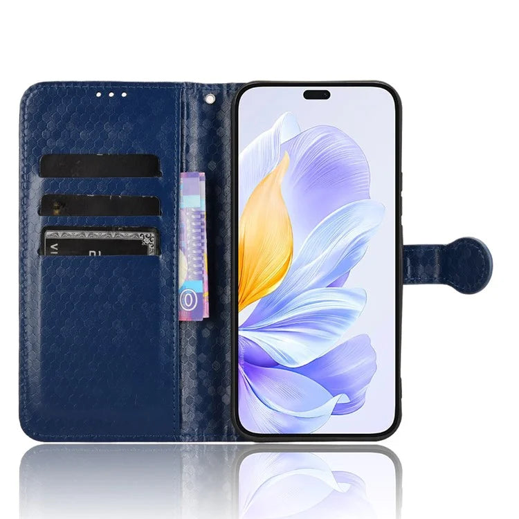 For Honor X60i 5G Wallet Case Dot Pattern Imprint PU Leather Phone Cover