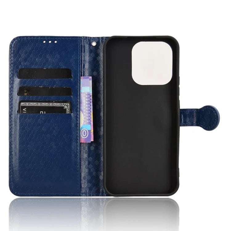 For Honor X60i 5G Wallet Case Dot Pattern Imprint PU Leather Phone Cover