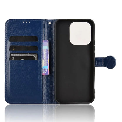 For Honor X60i 5G Wallet Case Dot Pattern Imprint PU Leather Phone Cover