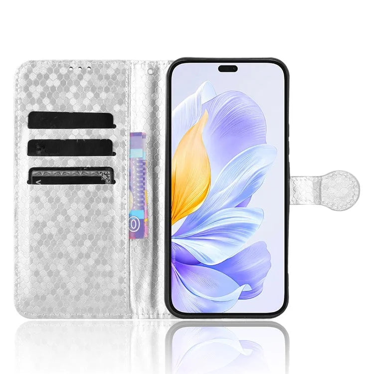 For Honor X60i 5G Wallet Case Dot Pattern Imprint PU Leather Phone Cover