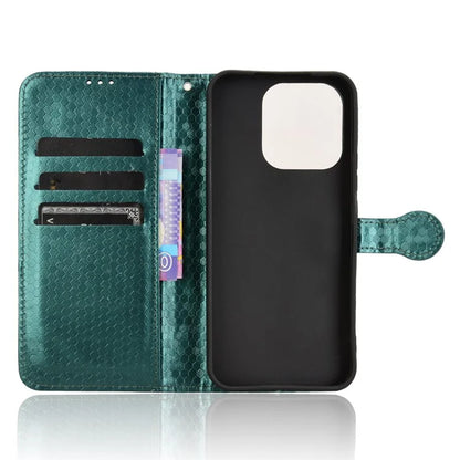 For Honor X60i 5G Wallet Case Dot Pattern Imprint PU Leather Phone Cover