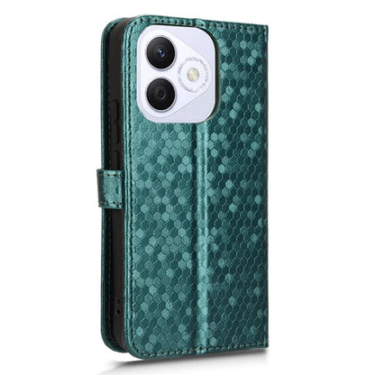 For Honor X60i 5G Wallet Case Dot Pattern Imprint PU Leather Phone Cover