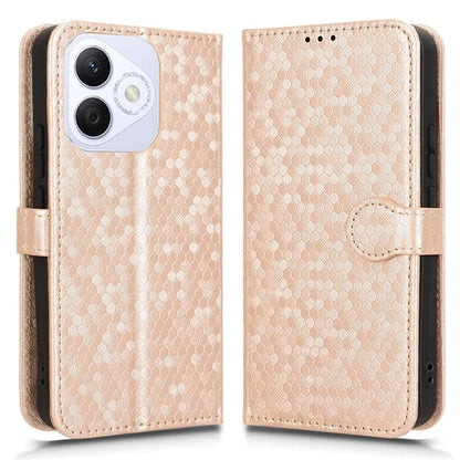 For Honor X60i 5G Wallet Case Dot Pattern Imprint PU Leather Phone Cover